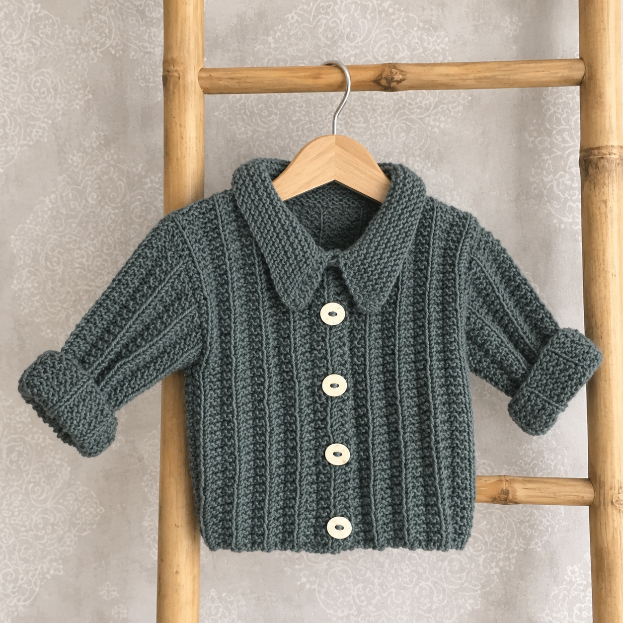 Gilet tricoté ardoise gris foncé
